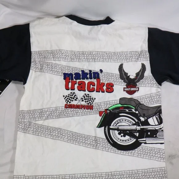 VTG HARLEY DAVIDSON Born to be Wild Boys Shirt NWT Sz L 14/16 - Picture 10 of 10